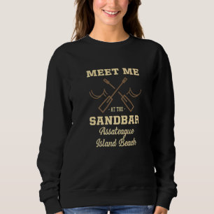 Meet Me At The Sandbar Assateague Island Beach Sum Sweatshirt