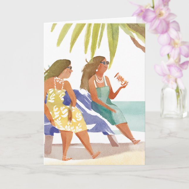 Meet me in aruba card (Orchid)