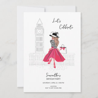 Meet Me in London – Birthday Party Invitation