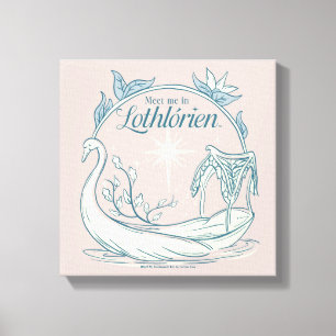 Meet me in LOTHLORIEN™ - Swan Boat Canvas Print