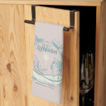 Meet me in LOTHLORIEN™ - Swan Boat Tea Towel<br><div class="desc">Drift into the timeless beauty of Middle-earth™ with this enchanting Lord of the Rings™ design inspired by Lothlórien™. Featuring an elegant Elven swan boat gliding across tranquil waters beneath a radiant star, the artwork captures the serenity and starlit magic of the Golden Wood. Framed by delicate leaves and graceful linework,...</div>