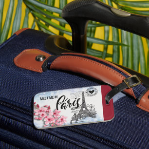 Meet Me in Paris Luggage Tag