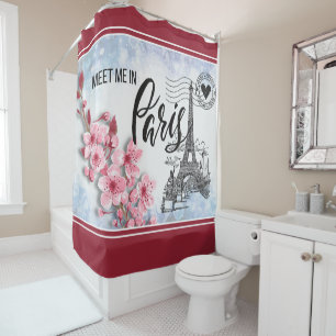 Meet Me in Paris Shower Curtain