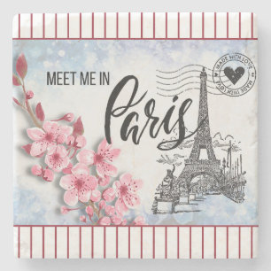 Meet Me in Paris Stone Coaster