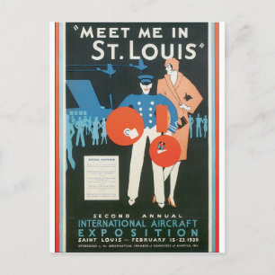 Meet Me in St. Louis Vintage Travel Poster Artwork Postcard