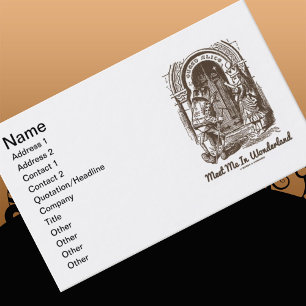 Meet Me In Wonderland Queen Alice Frog Doorway Business Card