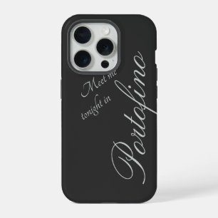Meet me tonight in Portofino - dark grey - elegant iPhone 15 Pro Case