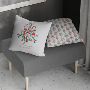 Meet Me Under the Mistletoe Cushion
