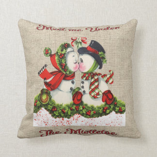 Meet me Under the Mistletoe Cushion