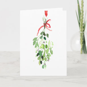Meet Me Under the Mistletoe Holiday Card