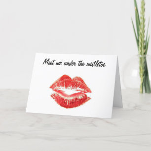 MEET ME UNDER THE MISTLETOE HOLIDAY CARD