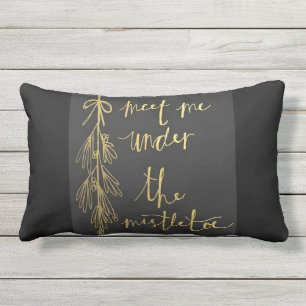 *MEET ME UNDER THE MISTLETOE* LUMBAR PILLOW