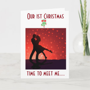 **MEET ME UNDER THE MISTLETOE** OUR 1st CHRISTMAS Holiday Card