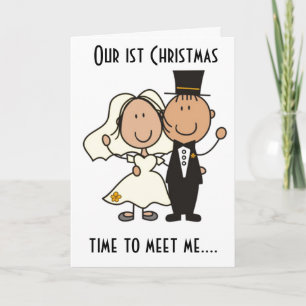 **MEET ME UNDER THE MISTLETOE** OUR 1st CHRISTMAS Holiday Card
