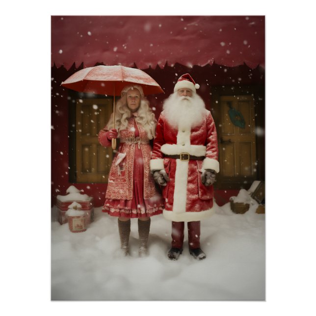 Meet Mr and Mrs Santa Claus Poster (Front)