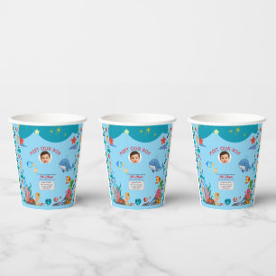 Meet Our Boy Baby Shower Invitation-Under the Sea Paper Cups