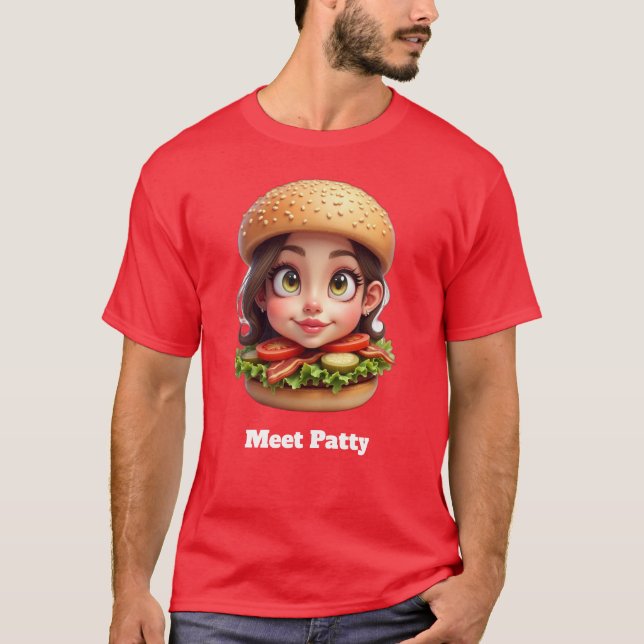 Meet Patty Funny Graphic Design  T-Shirt (Front)