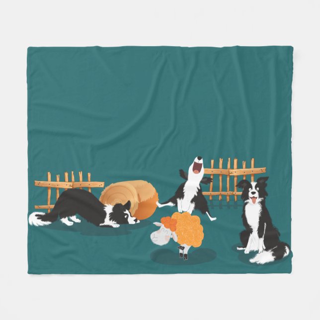 Meet Tejo, my brother's dog Fleece Blanket (Front (Horizontal))