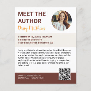 Meet the Author Promo Photo Modern Photo Flyer