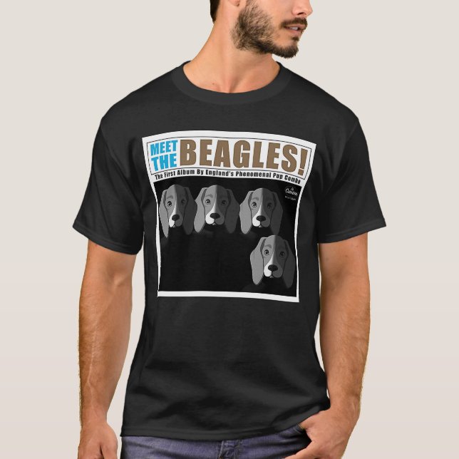 Meet The Beagles  Dog  Classic Album Parody T-Shirt (Front)