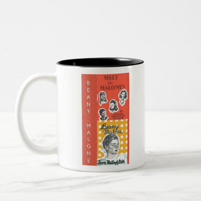 Meet the Malones:  A classic 1950s family! Two-Tone Coffee Mug (Left)