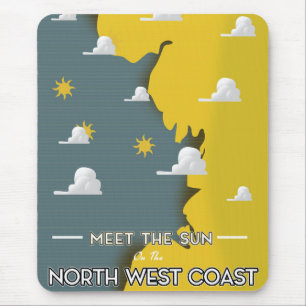 Meet The Sun, on the North West Coast Mouse Pad