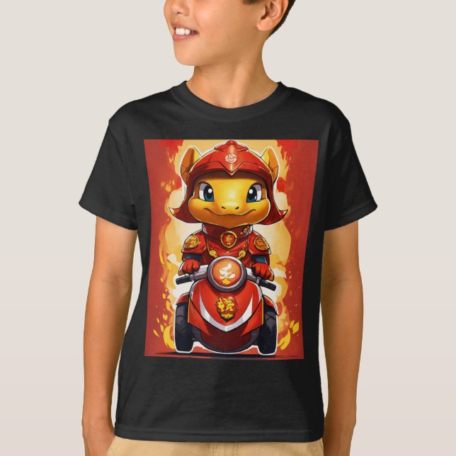 Meet Tien the Scooter Sage: Your Ride to Adventure T-Shirt (Front)