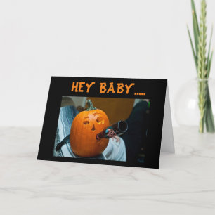 *MEET U UNDER THE SHEETS* RATED R HALLOWEEN BABY! HOLIDAY CARD