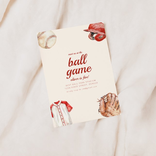 Meet Us At The Ball Game Birthday Invite (Creator Uploaded)