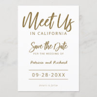 Meet Us In Destination Wedding Save The Date