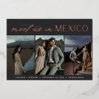 Meet Us In Mexico | Three Photo Save the Date