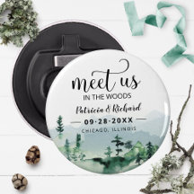 Meet Us In The Woods Outdoor Wedding Save The Date