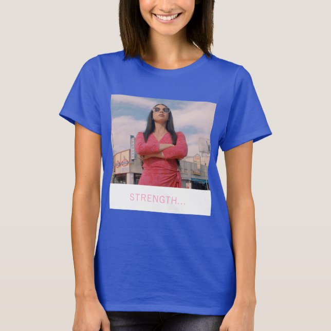 Meet Xoe: Strength ( W) T-Shirt (Front)