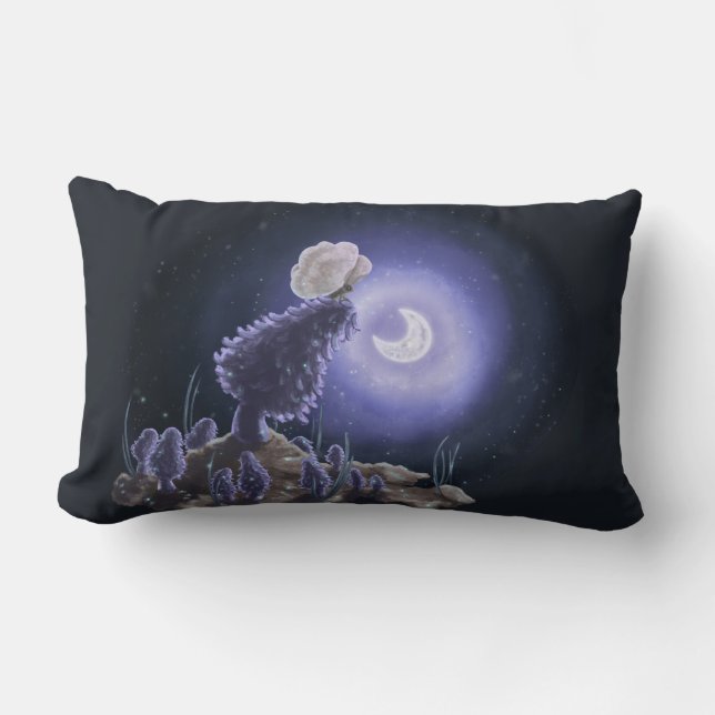 Meeting at Moonlight Lumbar Cushion (Front)
