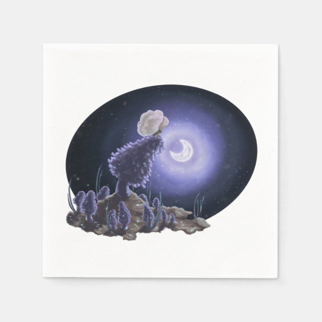 Meeting at Moonlight Napkin (Front)