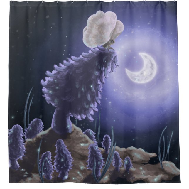 Meeting at Moonlight Shower Curtain (Front)