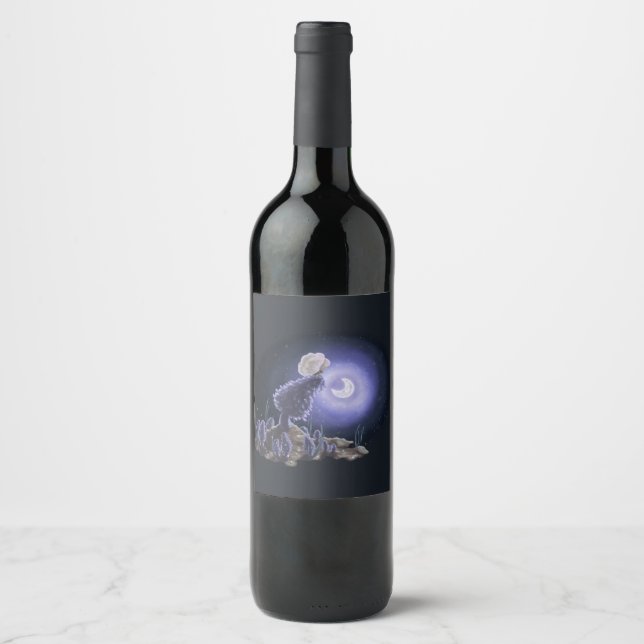 Meeting at Moonlight Wine Label (Front)