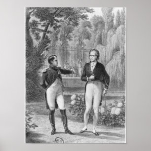 Meeting Between Napoleon I and Benjamin Poster