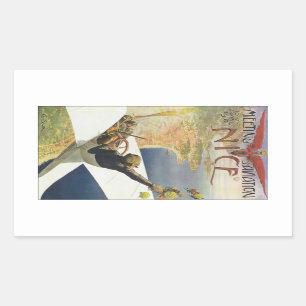 Meeting d'Aviation Nice Rectangular Sticker