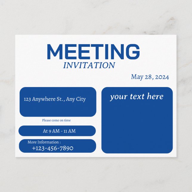Meeting Invitation (Front)