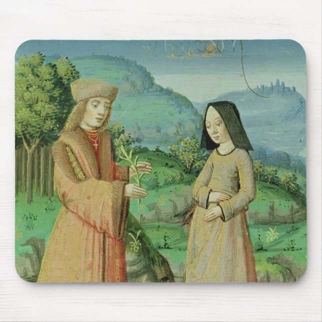 Meeting of Aeneas and Anne, the sister of Dido Mouse Pad (Front)