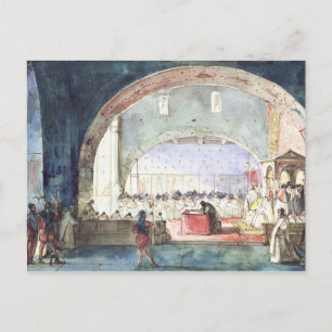 Meeting of the Chapter of the Order of the Temple Postcard