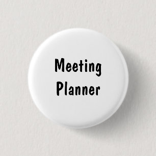 Meeting Planner 3 Cm Round Badge