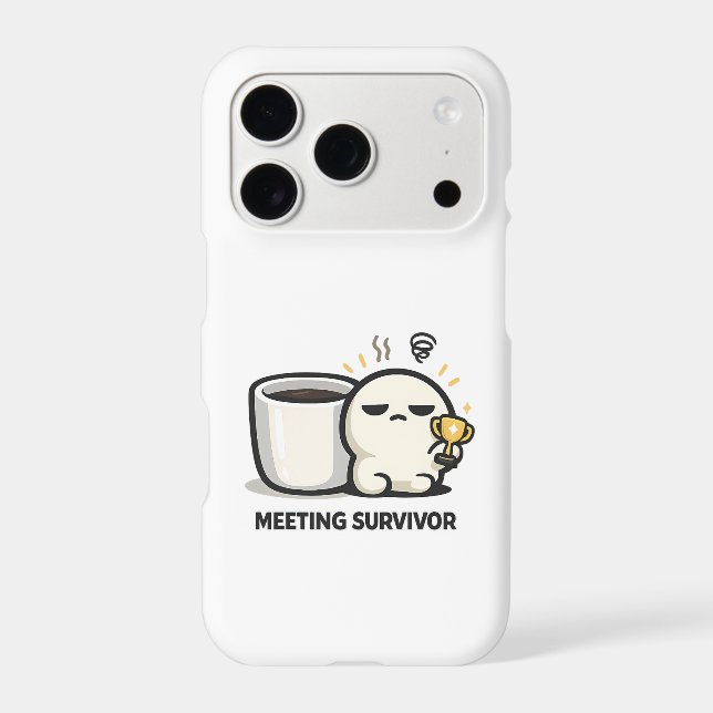 Meeting Survivor - Cute Tired Character Office Hum (Back)