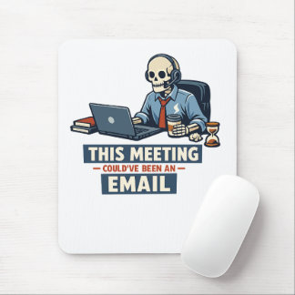 Meeting Survivor Mouse Pad | Funny Office Zoom Mee