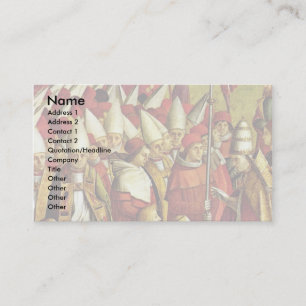 Meeting The Pilgrims With The Pope Detail By Carpa Business Card