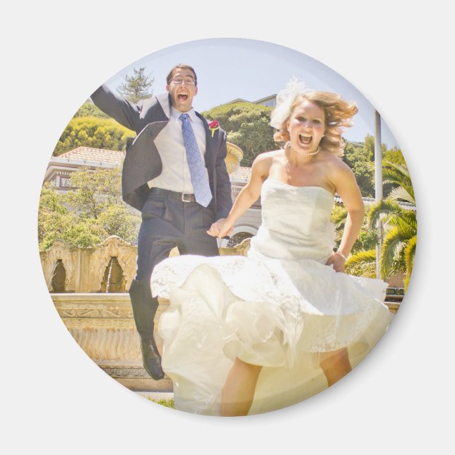 Meg & Jeremy's Wedding Magnet (Front)
