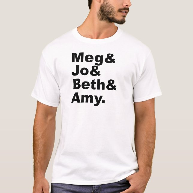 Meg & Jo & Beth & Amy | Little Women Literature T-Shirt (Front)