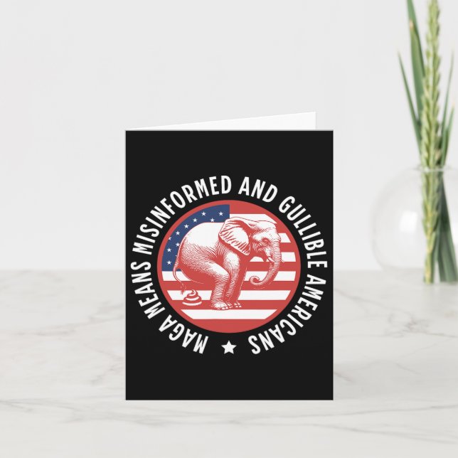 Mega Acronym Misinformed And Gullible Americans An Card (Front)