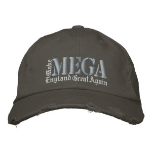 MEGA England Great Again Common Law Purple Grey Embroidered Hat